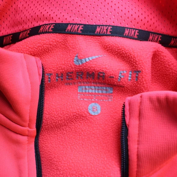 Nike Women's Dri-FIT Half Zip Fleece Hoodie – Highlighter Pink, Size S - Picture 5 of 6